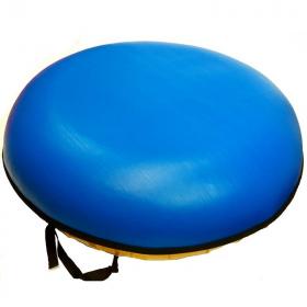 Тюбинг с пластиковым дном 85 см желтый