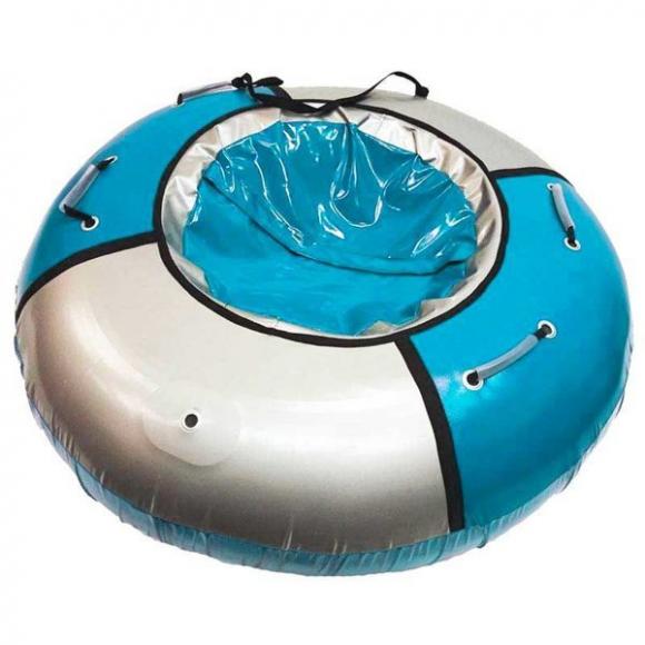 Тюбинг  Мега D-150 см бирюзовый/серебро