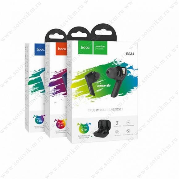 Наушники bluetooth HOCO ES34 Pleasure, black